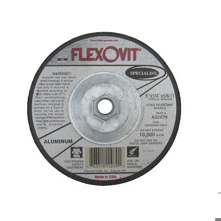 Flexovit DEPRESSED CENTER GRINDING WHEEL A3237H